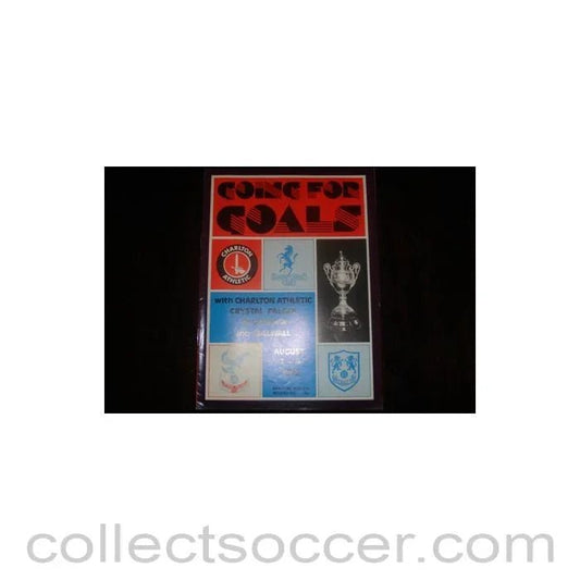1975 - Charlton Athletic, Crystal Palace, Gillingham and Millwall official programme 02 - 09/08/1975 Kent Cup - Collect Soccer