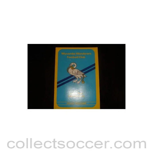 1981 - Wycombe Wanderers v Israel F.A. XI official programme 23/04/1981 Friendly Match, Semi - Professional International - Collect Soccer