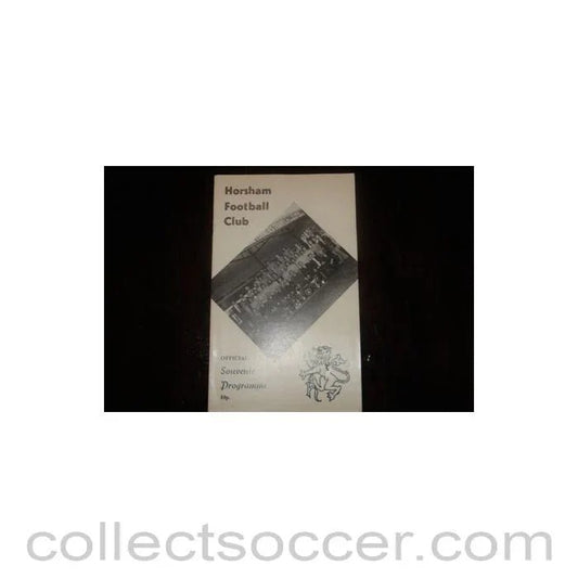 1974 - Horsham v Odra Opole official programme 04/06/1974, Semi - Professional International - Collect Soccer