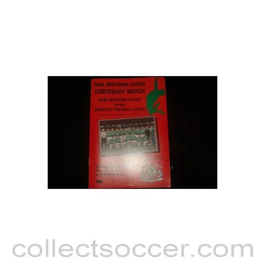 1989 - Skol Northern League v Barclays Football League official programme 16/05/1989 Semi - Professional - Collect Soccer