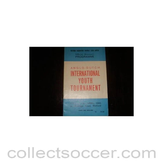 1965 - Anglo - Dutch official programme 19/04/1965 Semi - Professional International - Collect Soccer