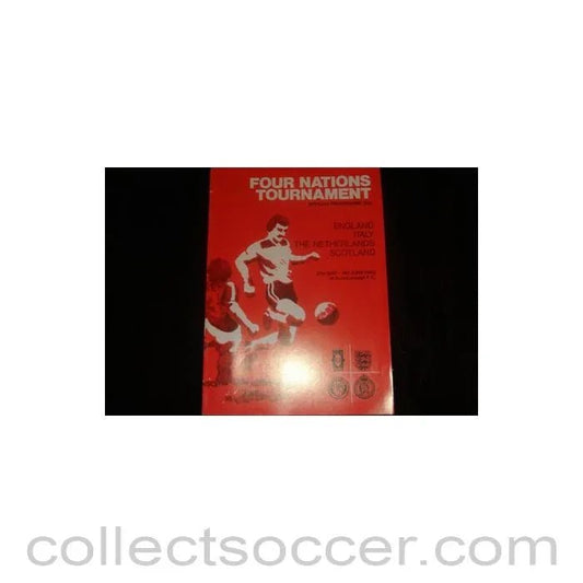 1991 - England v Italy and Netherlands v Scotland official programme 05/03/1991 Semi - Professional International - Collect Soccer