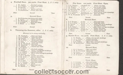 1869 Lincoln Football Club - The Earliest Known Programme Issued by a Football Club? - Collect Soccer
