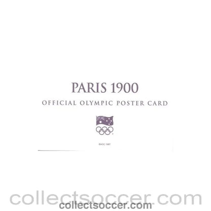 1900 - Paris 1900 Official Olympic Poster Card - Collect Soccer