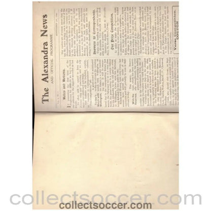 1909 - 1910 Crewe Alexandra Bound Volume 30 Official Programmes - Collect Soccer