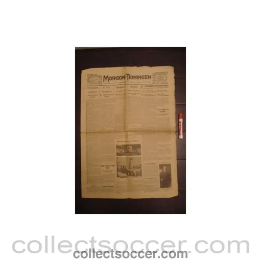 1912 - Morgon-Tidningen - Swedish newspaper of 26/06/1912 covering the 1912 Olympics in Stockholm