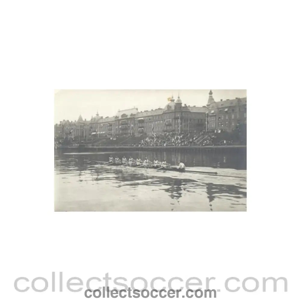 1912 Olympic Games in Stokholm postcard, featuring rowing - Collect Soccer