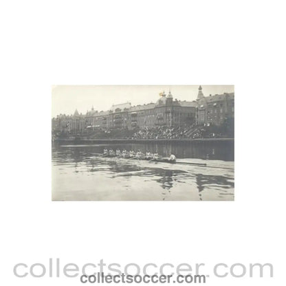 1912 Olympic Games in Stokholm postcard, featuring rowing - Collect Soccer
