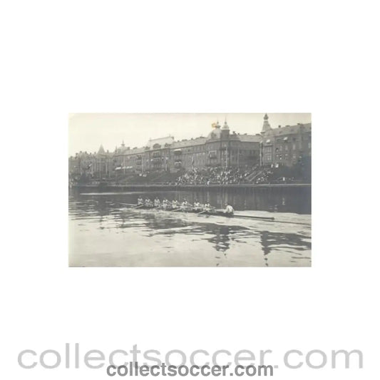 1912 Olympic Games in Stokholm postcard featuring rowing