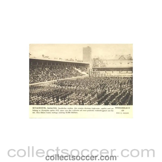1912 Olympic Games in Stokholm postcard featuring the Opening Ceremony