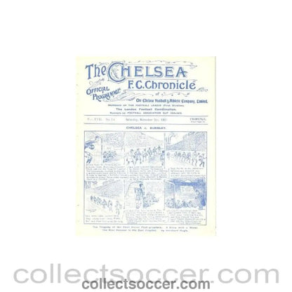 1921 - Chelsea v Sheffield United official programme 05/11/1921 - Collect Soccer