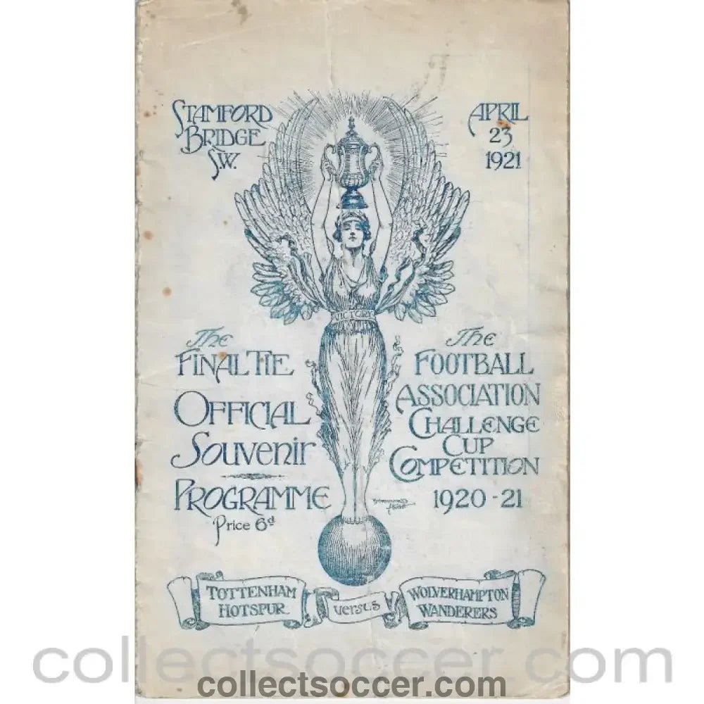 1921 FA Cup Final At Stamford Bridge Tottenham Hotspur v Wolverhampton Wanderers - Collect Soccer