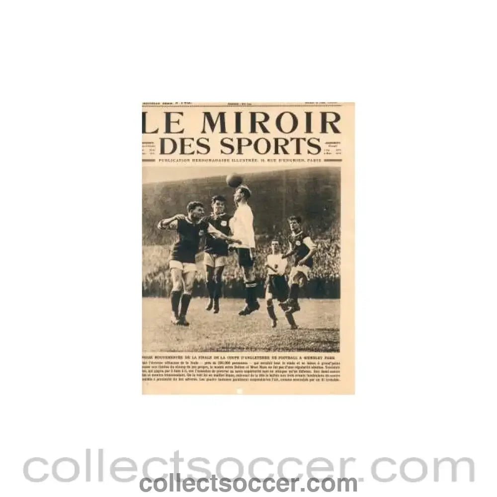 1923 Le Miroir Des Sports - Original French Magazine with 23 photos 03/05/1923 - Collect Soccer