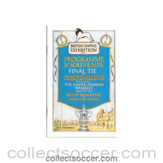 1923 Replica FA Cup Final Programme - Collect Soccer