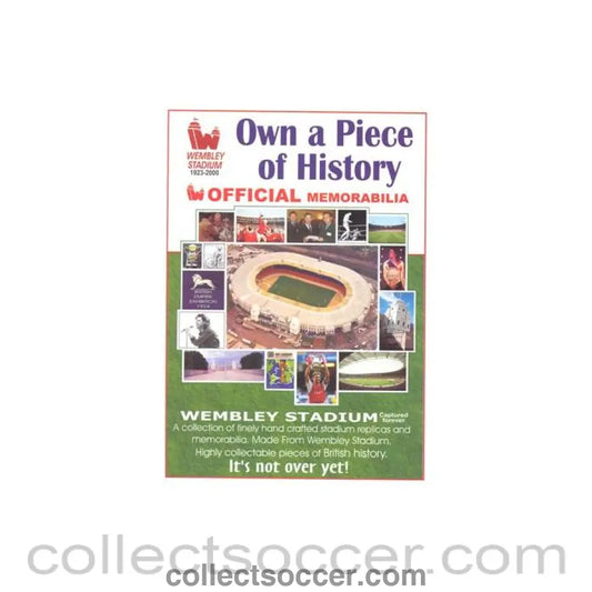 1923 - Wembley Stadium Memorabilia 1923-2000 brochure