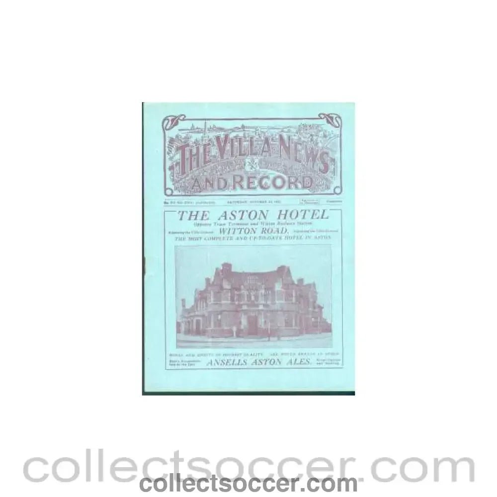 1927 - Aston Villa V Sunderland 1927 - Collect Soccer