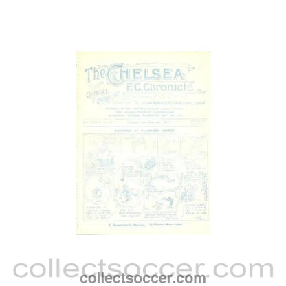 1927 - Chelsea v Swansea Town official programme 05/11/1927 - Collect Soccer