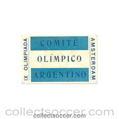1928 IX. Olympic Games in Amsterdam large luggage tax - Collect Soccer