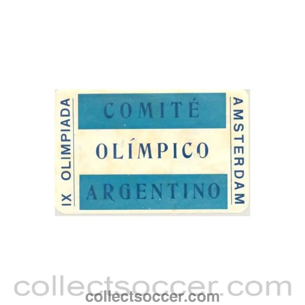 1928 IX. Olympic Games in Amsterdam large luggage tax - Collect Soccer