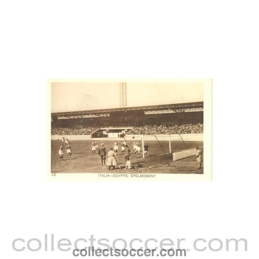 1928 IX. Olympic Games in Amsterdam postcard featuring football Italy v Egypt