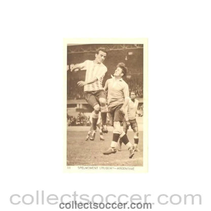 1928 IX. Olympic Games in Amsterdam postcard featuring football Uruguay v Argentina - Collect Soccer