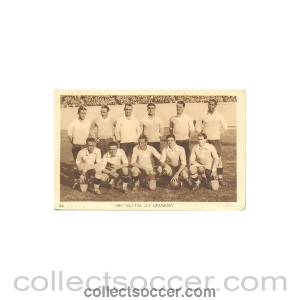 1928 IX. Olympic Games in Amsterdam postcard, featuring the Uruguay Football Team - Collect Soccer