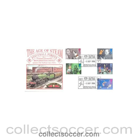 1930 - Football Locomotive Manchester United outside Old Trafford late 1930’s First Day Cover of 03/09/1996