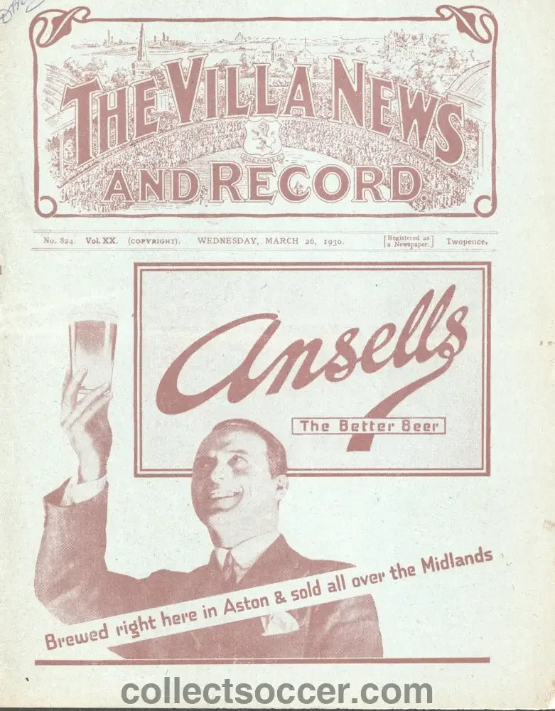 1930 Hull City v Arsenal FA Cup Semi - Final Replay Programme - Collect Soccer