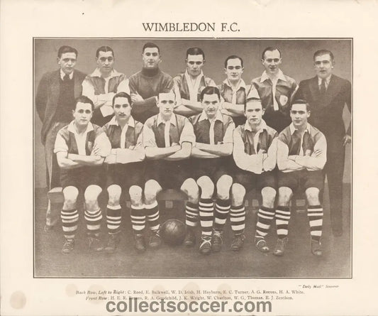 1930’s Rare Daily Mail Souvenir Wimbledon Team Group Plate