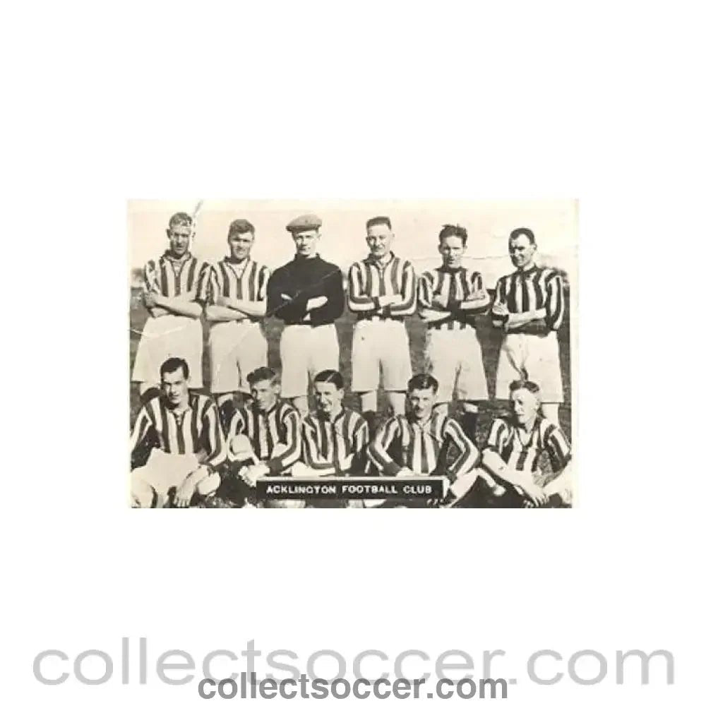 1931 - Acklington Football Club established in 1931 Photocard - Collect Soccer