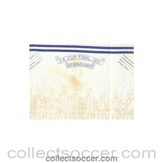 1931 FA Cup Final West Bromwich Albion coffee table cloth Very Rare!