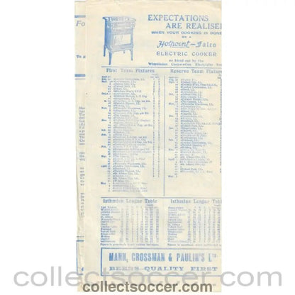 1931 - Wimbledon v St Albans City 29/04/1931 Football Programme - Collect Soccer