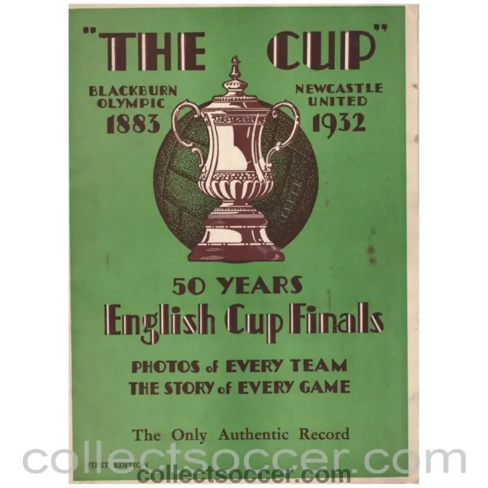 1932 - 1883 - 1932 50 years of the FA Cup - Collect Soccer