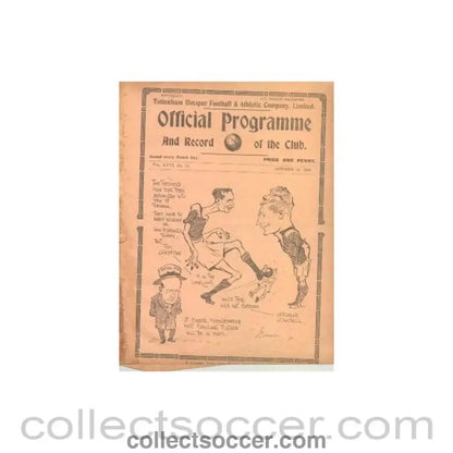1933 - Tottenham Hotspur v Middlesbrough official programme 28/10/1933 - Collect Soccer