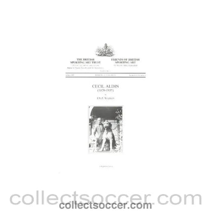 1935 - Album about Cecil Aldin (1870-1935) by J.N.P. Watson, published by The British Sporting Art Trust - Collect Soccer