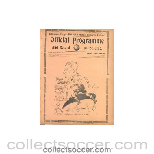 1935 - Tottenham Hotspur v Portsmouth official programme 21/09/1935 - Collect Soccer