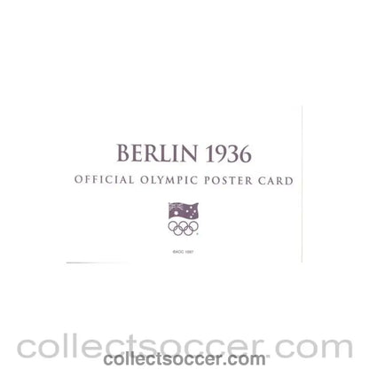 1936 - Berlin 1936 Official Olympic Poster Card