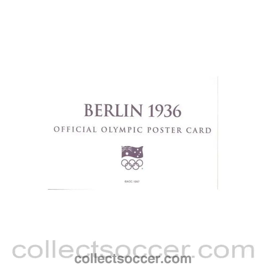 1936 - Berlin 1936 Official Olympic Poster Card - Collect Soccer