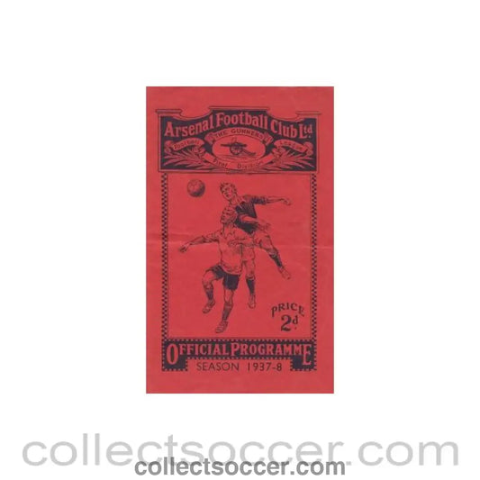 1937 - Arsenal v Leeds United official programme 27/11/1937