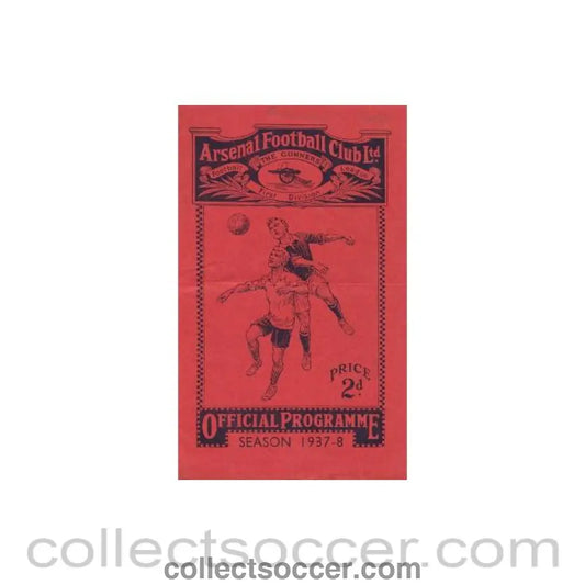 1937 - Arsenal v Manchester City official programme 02/10/1937