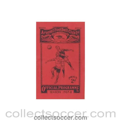 1937 - Arsenal v Preston North End official programme 11/12/1937 - Collect Soccer