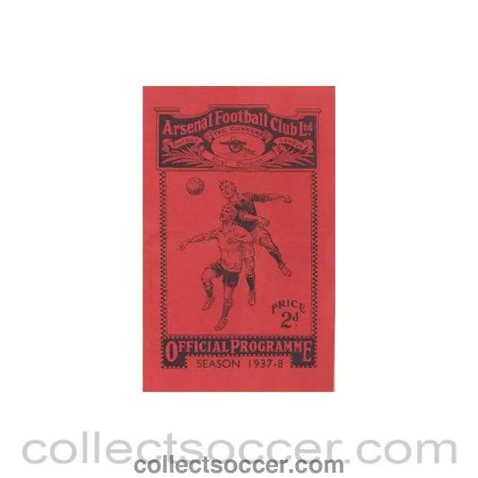 1937 - Arsenal v Preston North End official programme 11/12/1937