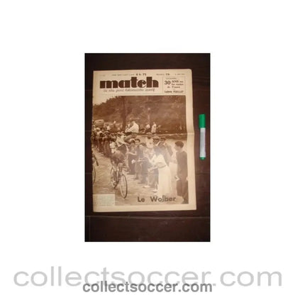 1937 - Match - French Magazine of 08/06/1937 - Collect Soccer