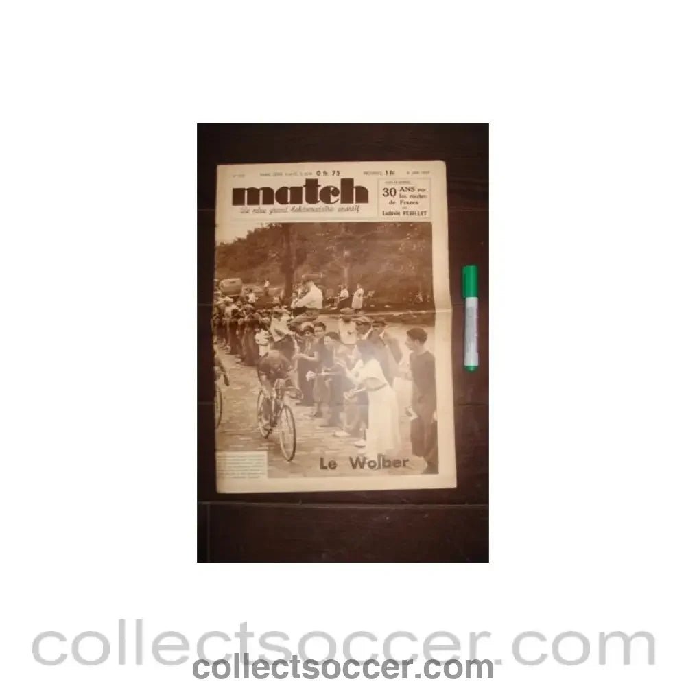 1937 - Match - French Magazine of 08/06/1937 - Collect Soccer