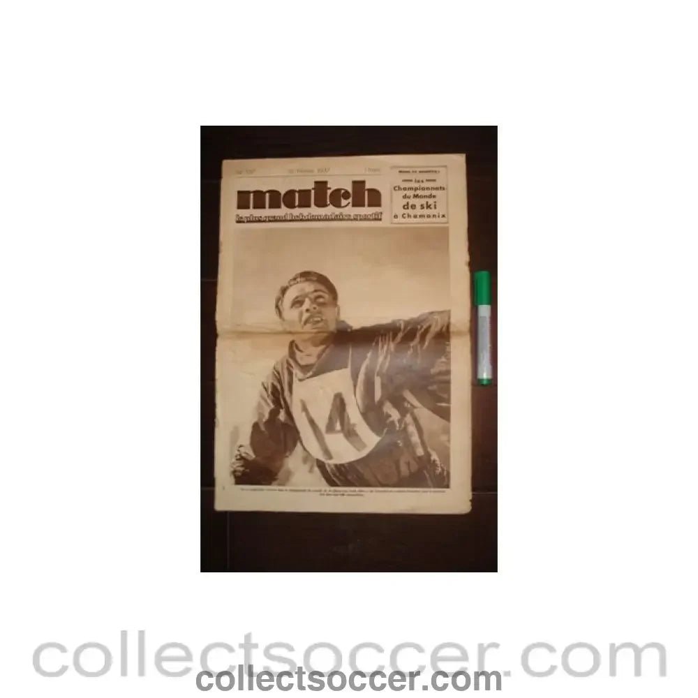 1937 - Match - French Magazine of 16/02/1937 - Collect Soccer