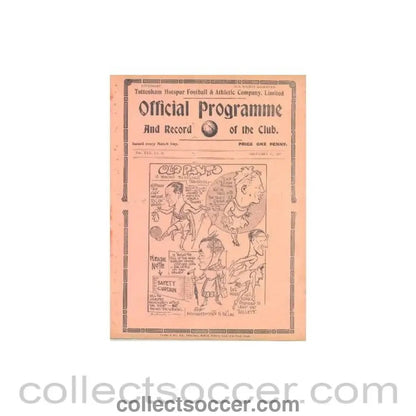 1937 - Tottenham Hotspur v Bury official programme 27/12/1937 - Collect Soccer