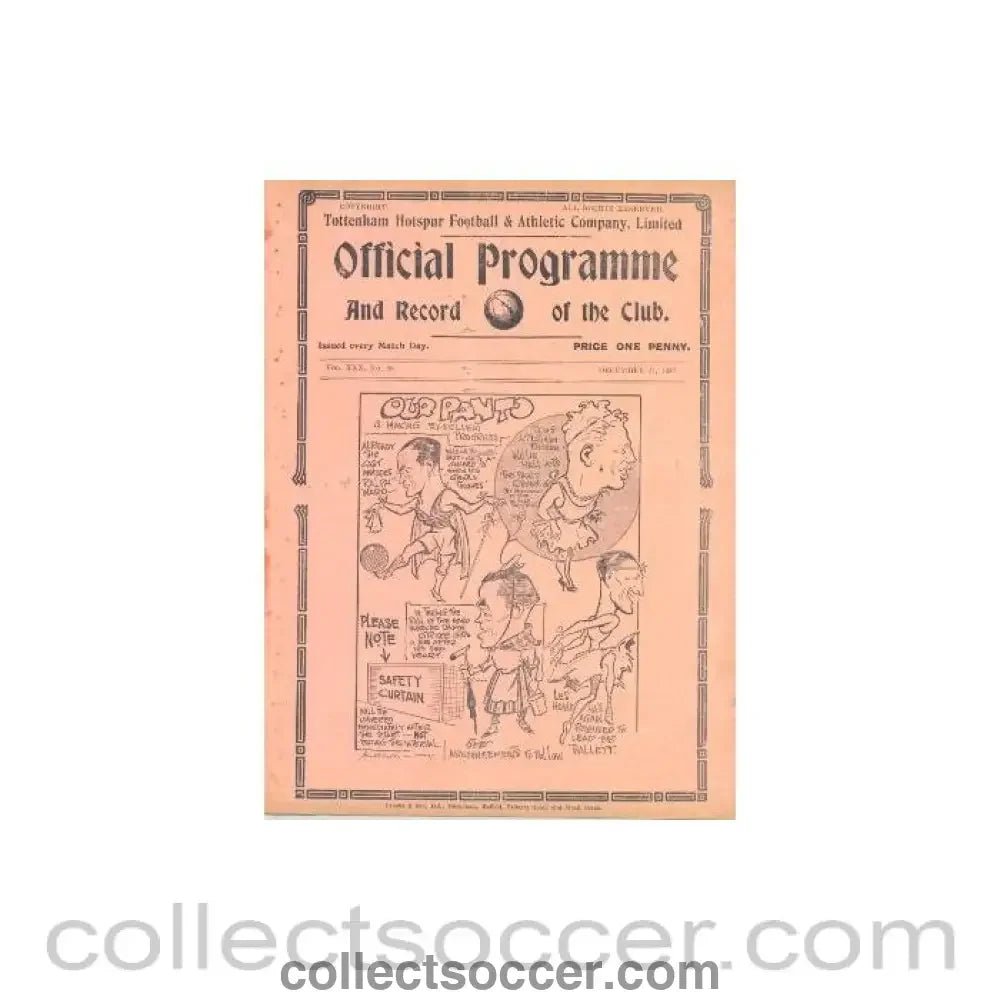 1937 - Tottenham Hotspur v Bury official programme 27/12/1937 - Collect Soccer