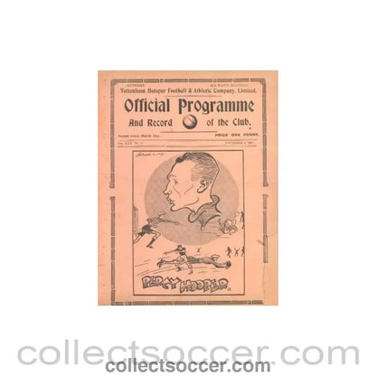 1937 - Tottenham Hotspur v Swansea Town official programme 06/11/1937 - Collect Soccer