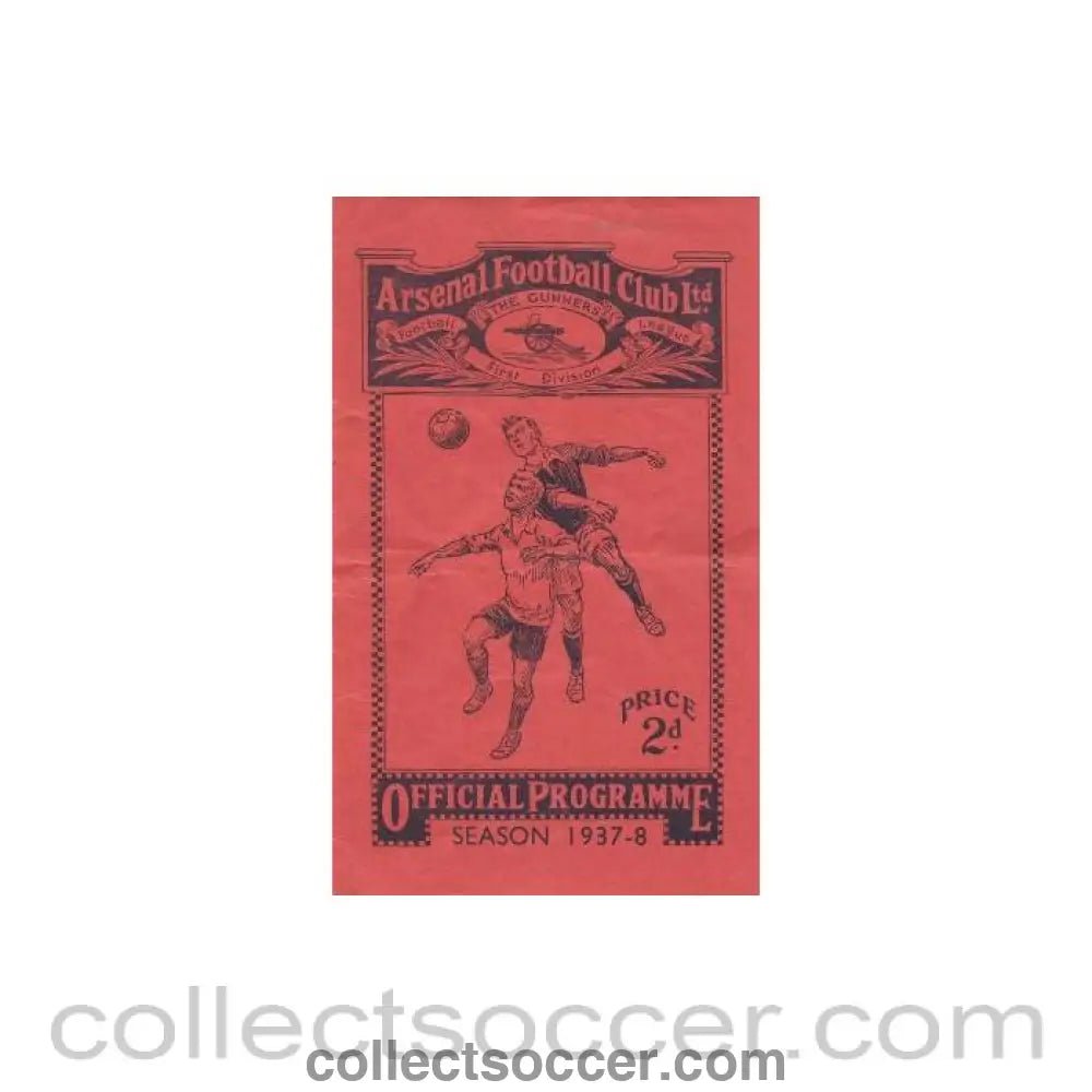1938 - Arsenal v Chelsea official programme 19/02/1938 - Collect Soccer