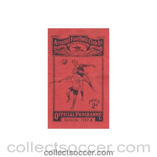 1938 - Arsenal v Derby County official programme 05/02/1938